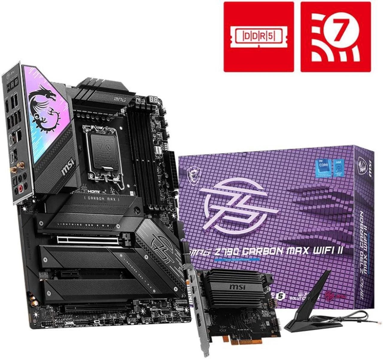 MSI MPG Z790 CARBON MAX WIFI II LGA 1700 DDR5 Intel ATX Motherboard