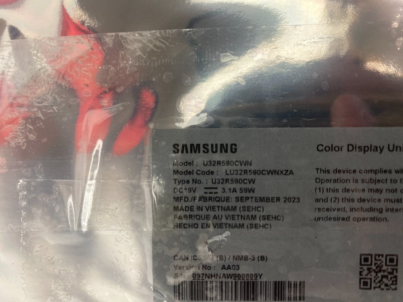 SAMSUNG U32R590CWN LU32R590CWNXZA Monitor Main Board + T-CON - Image 2