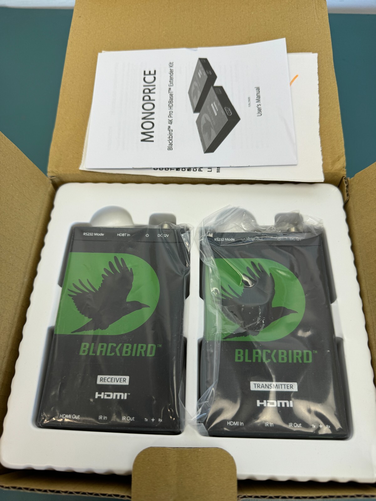 MONOPRICE BLACKBIRD 4K PRO HD BASE T EXTENDER KIT PART model 21609 - Image 3