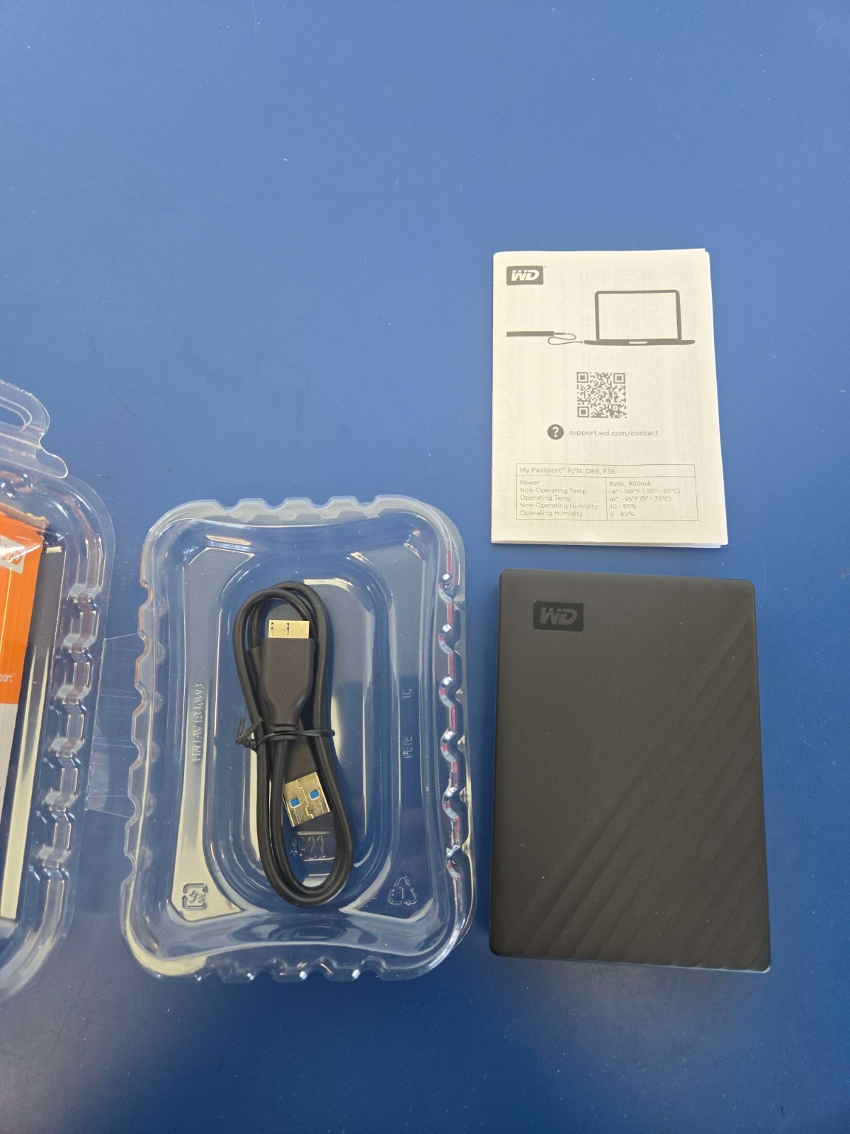 WD - My Passport 4TB External USB 3.0 Portable Hard Drive - Black - Image 5
