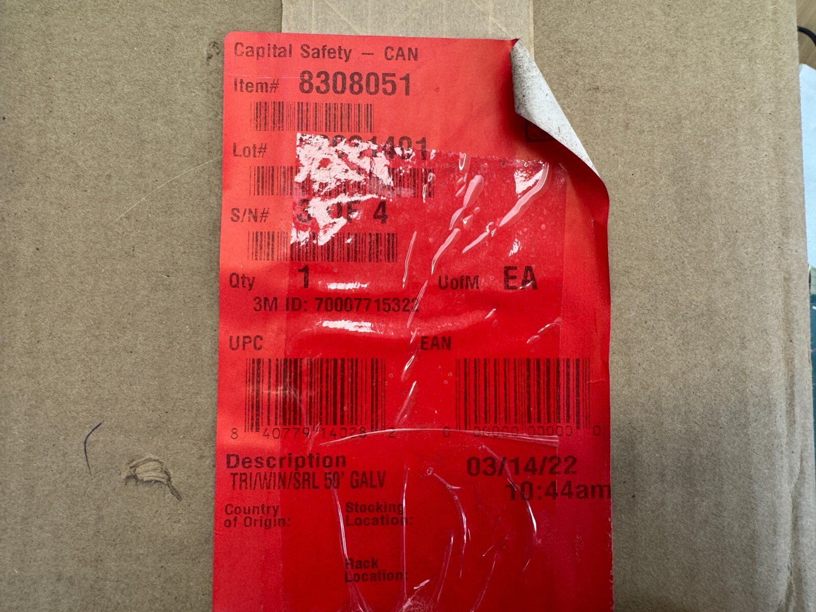 3M SALA K205AG Confined Space Brake Winch 300LB 50’ NEVER USED - Image 9