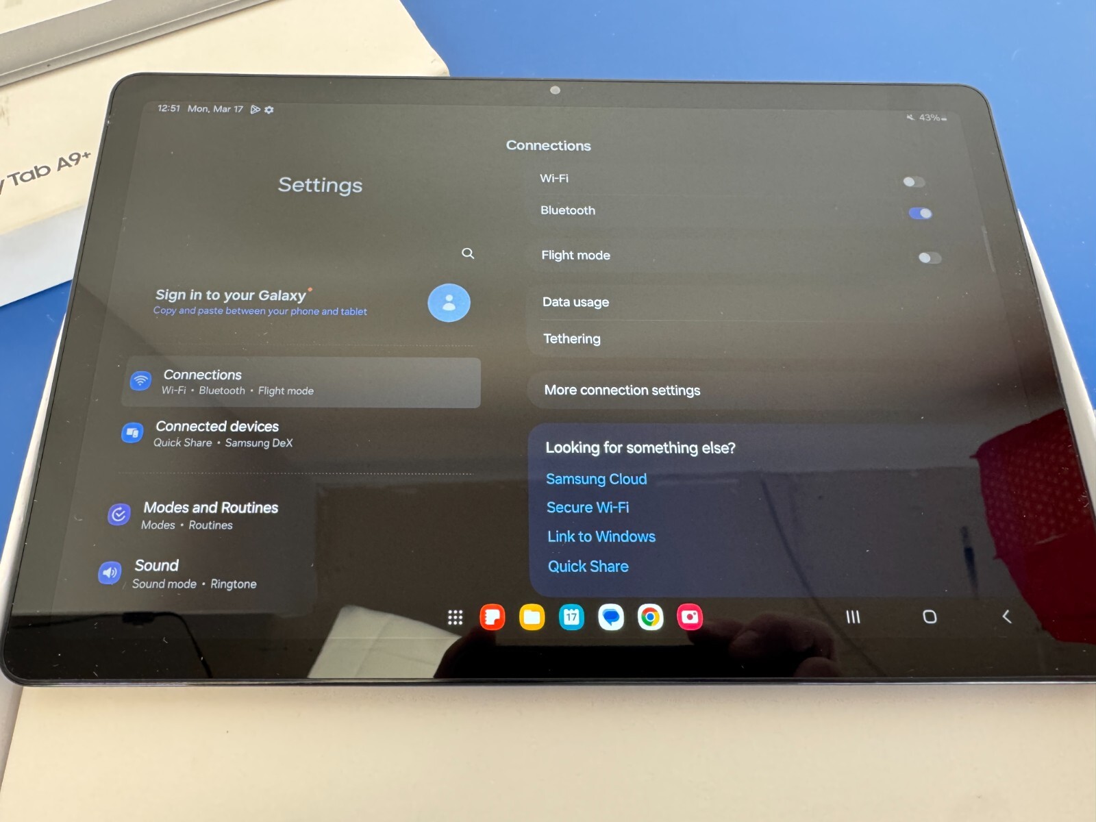 Samsung Tab A9+ 2024 11" 4GB RAM 64GB of Storage Graphite WIFI Tablet - Image 13