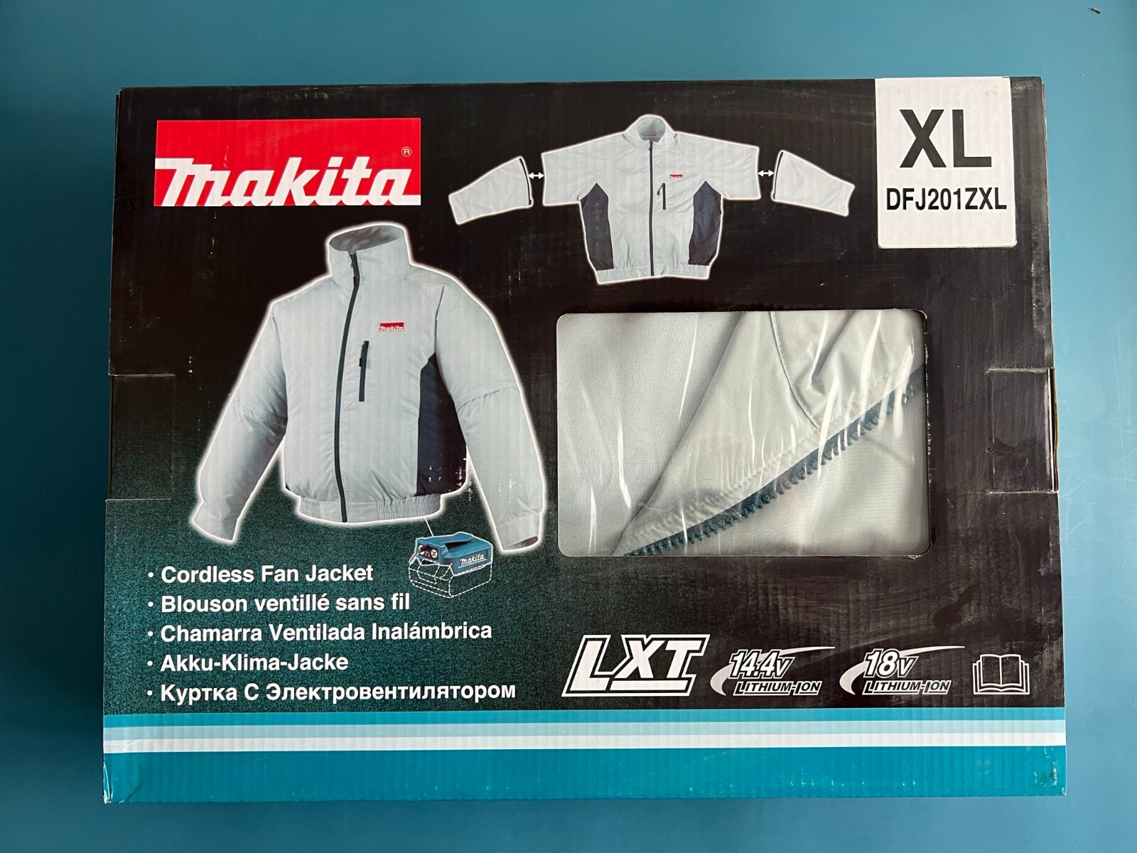 Makita DFJ201ZXL 18V LXT Lithium-Ion Cordless Fan Jacket (Jacket Only), X-Large - Image 4