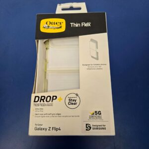 OTTERBOX Galaxy Z Flip4 Case Thin Flex Series Phone Case Color Clear