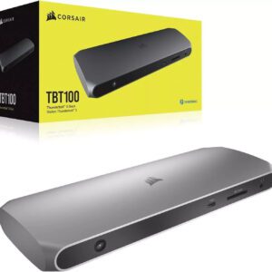 Corsair TBT100 - Thunderbolt™ 3 Dock – 85W charging, Dual 4k Grey 2x HDMI Output