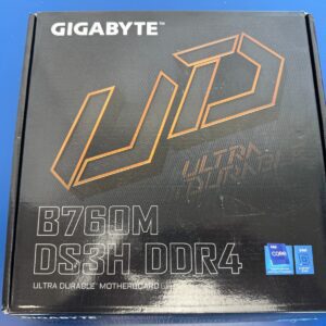 GIGABYTE B760M DS3H DDR4 LGA 1700 Intel B760 M-ATX Motherboard with DDR4, Dual M