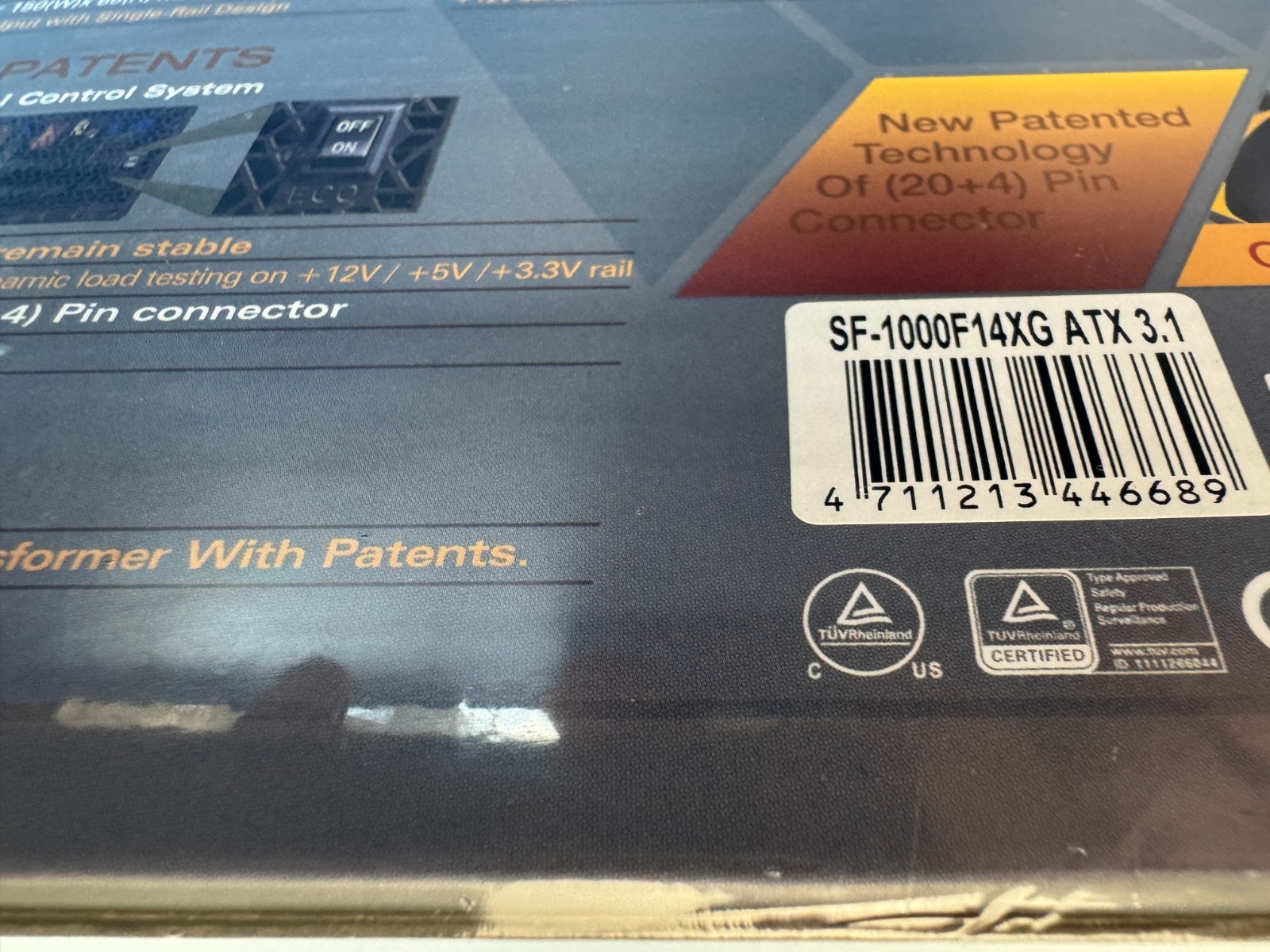 Super Flower Leadex VII XG 1000W 80+ Gold Black SF-1000F14XG Power Supply - Image 2