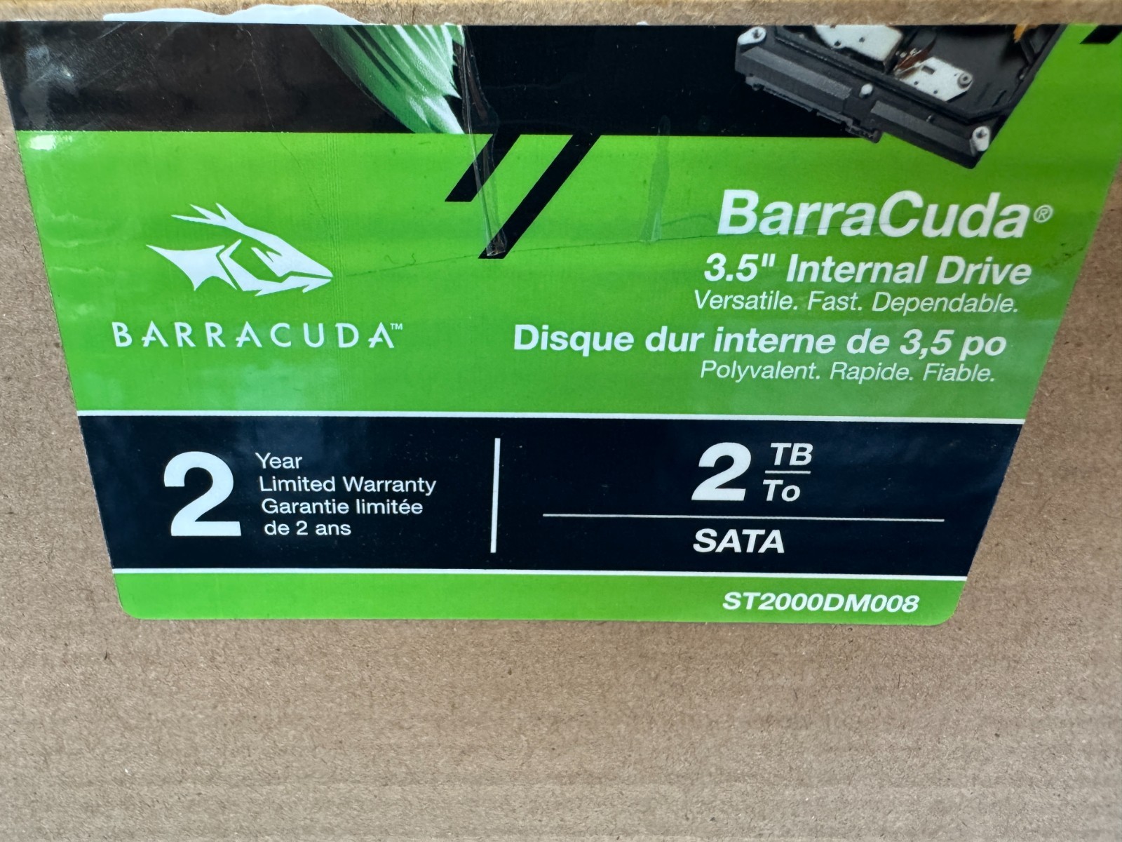 Seagate Barracuda 2TB ST2000DM008 256 MB Cache SATA 3.5" PC Hard Disk Drive - Image 4