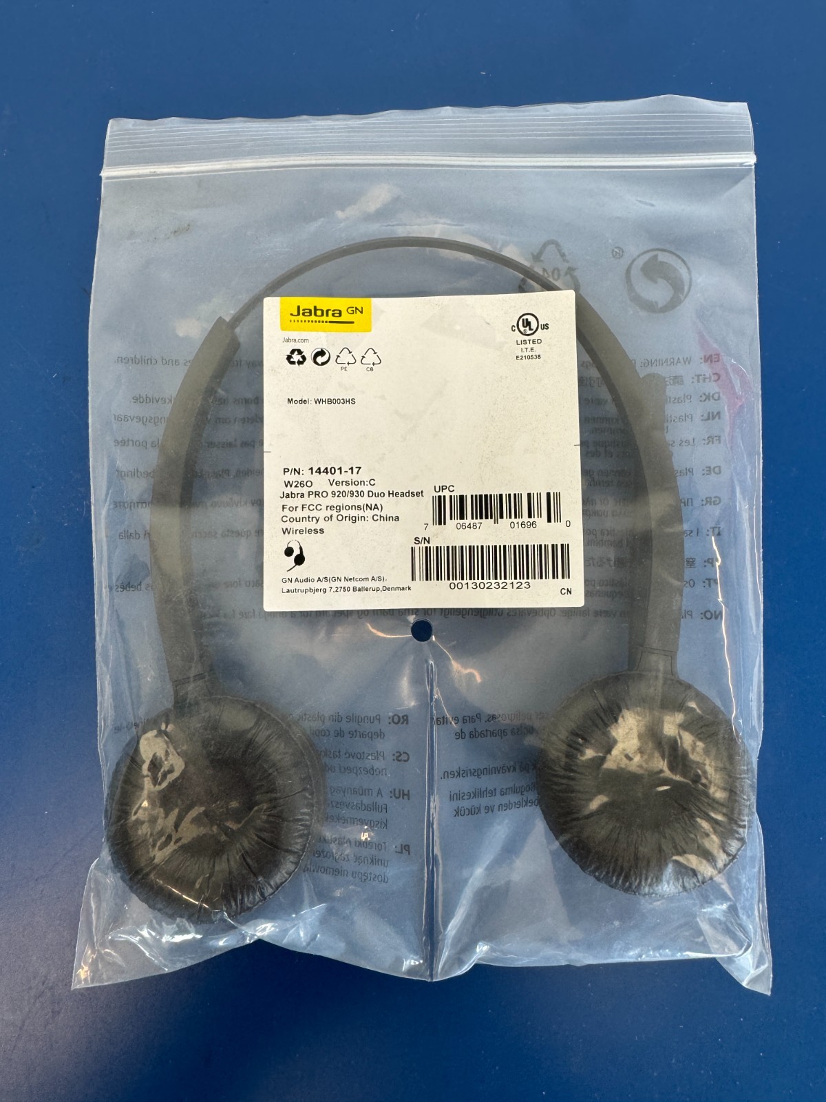 Jabra 920 / 930 DUO HEADSET REPLACEMENT 14401-17