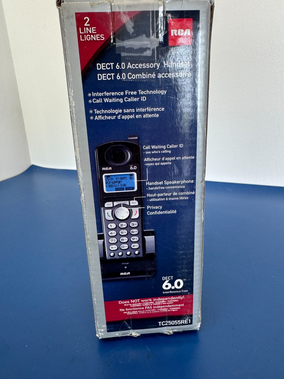RCA TC25055RE1 6.0 Cordless 2-Line Handset Accessory and Base
