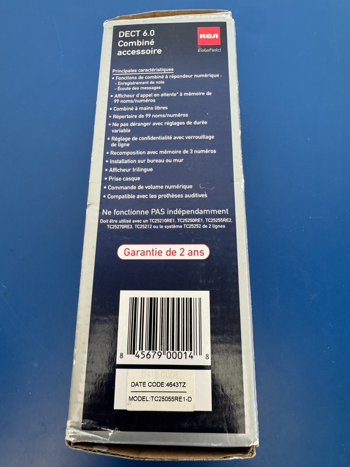 RCA TC25055RE1 6.0 Cordless 2-Line Handset Accessory and Base - Image 2