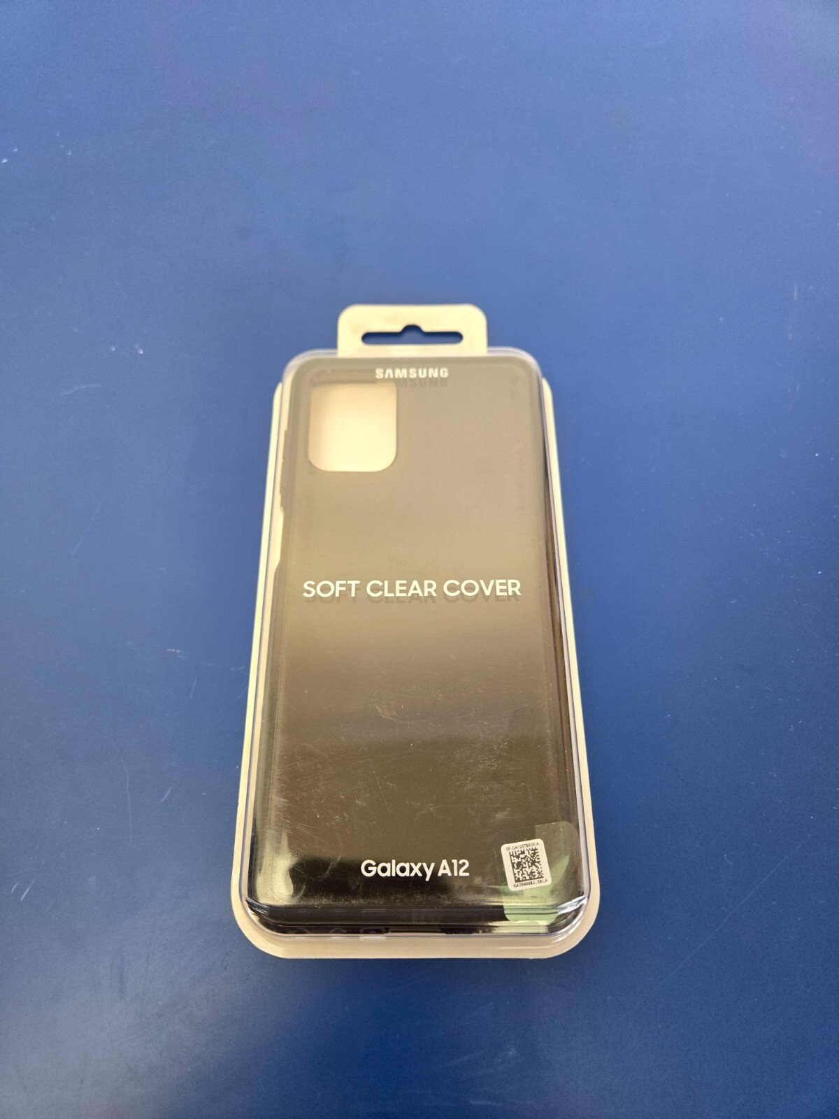 Genuine Samsung Soft Clear Cover Case for Samsung Galaxy A12 - Black