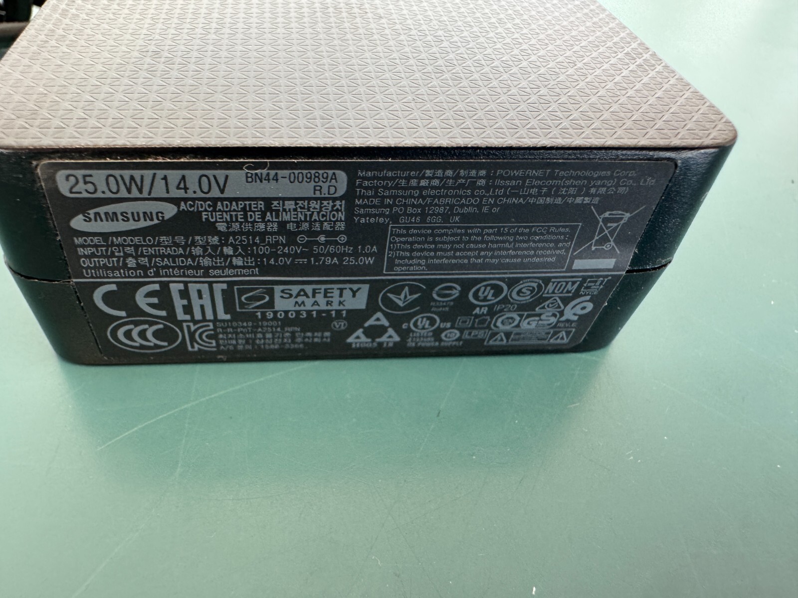 Genuine Samsung Power Supply TV 14V 1.79A 25W AC/DC Adapter BN44-00989 - Image 4