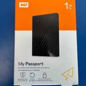 NEW WD 1TB My Passport Portable Storage External Hard Drive USB 3.2 for PC/MAC