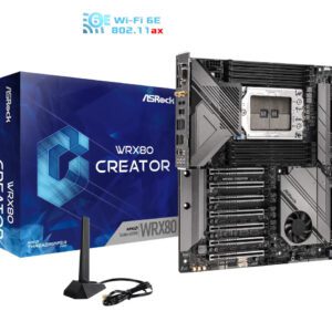 ASRock WRX80 CREATOR R2.0 AMD WRX80 SATA 6Gb/s Extended ATX AMD Motherboard EATX