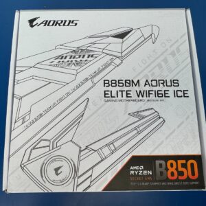GIGABYTE B850M AORUS ELITE WIFI6E ICE AMD AM5 LGA 1718 Motherboard, mATX, DDR5,