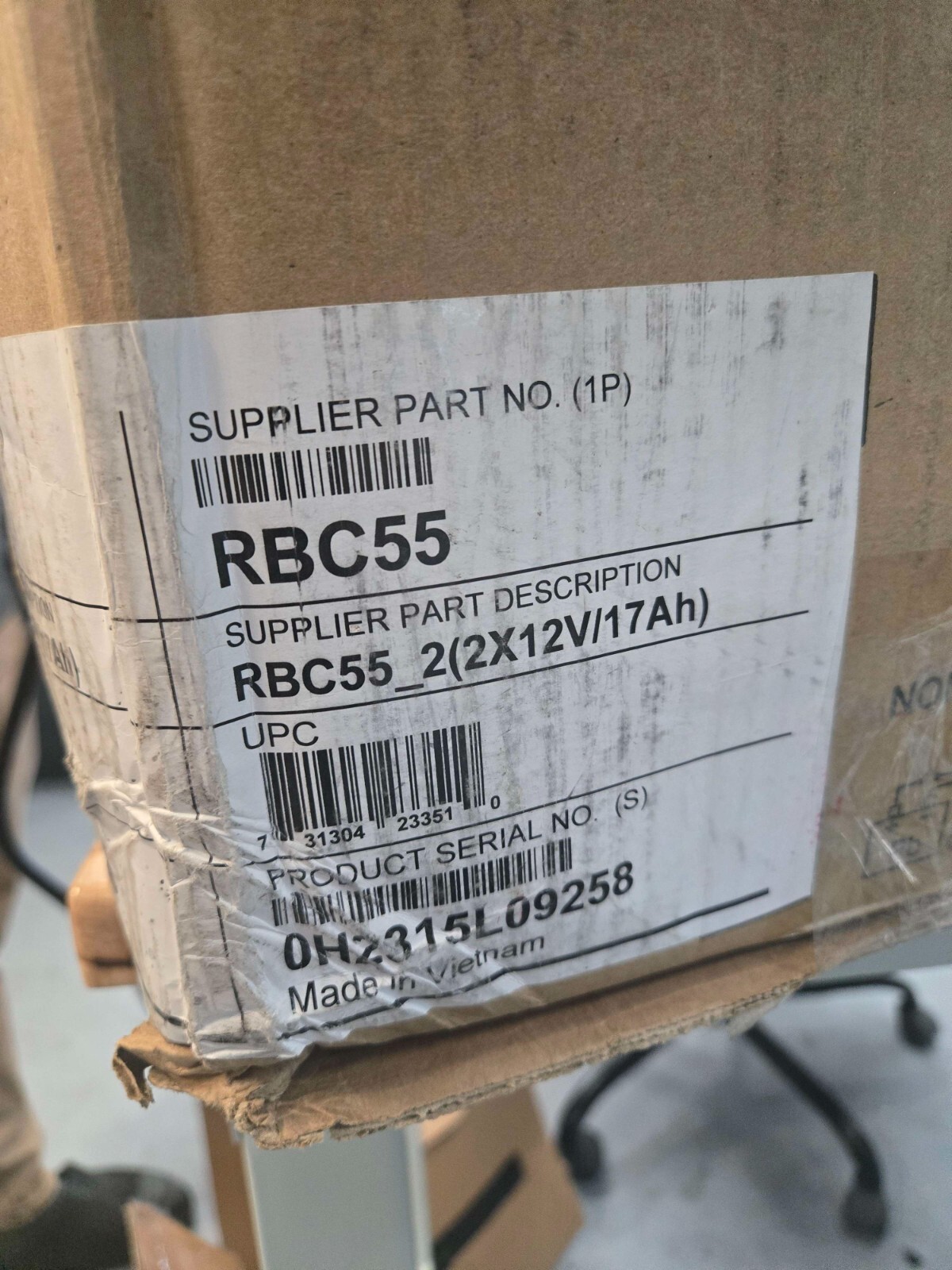 GENUINE OEM APC Battery Replacement Cartridge #55 SUA3000,SUA2200,SMT2200 RBC55 - Image 2