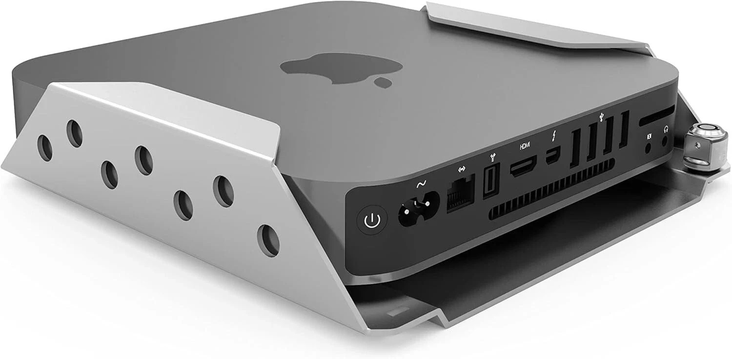 Compulocks Maclocks MMEN76 Mac Mini Security Mount Enclosure (Silver)