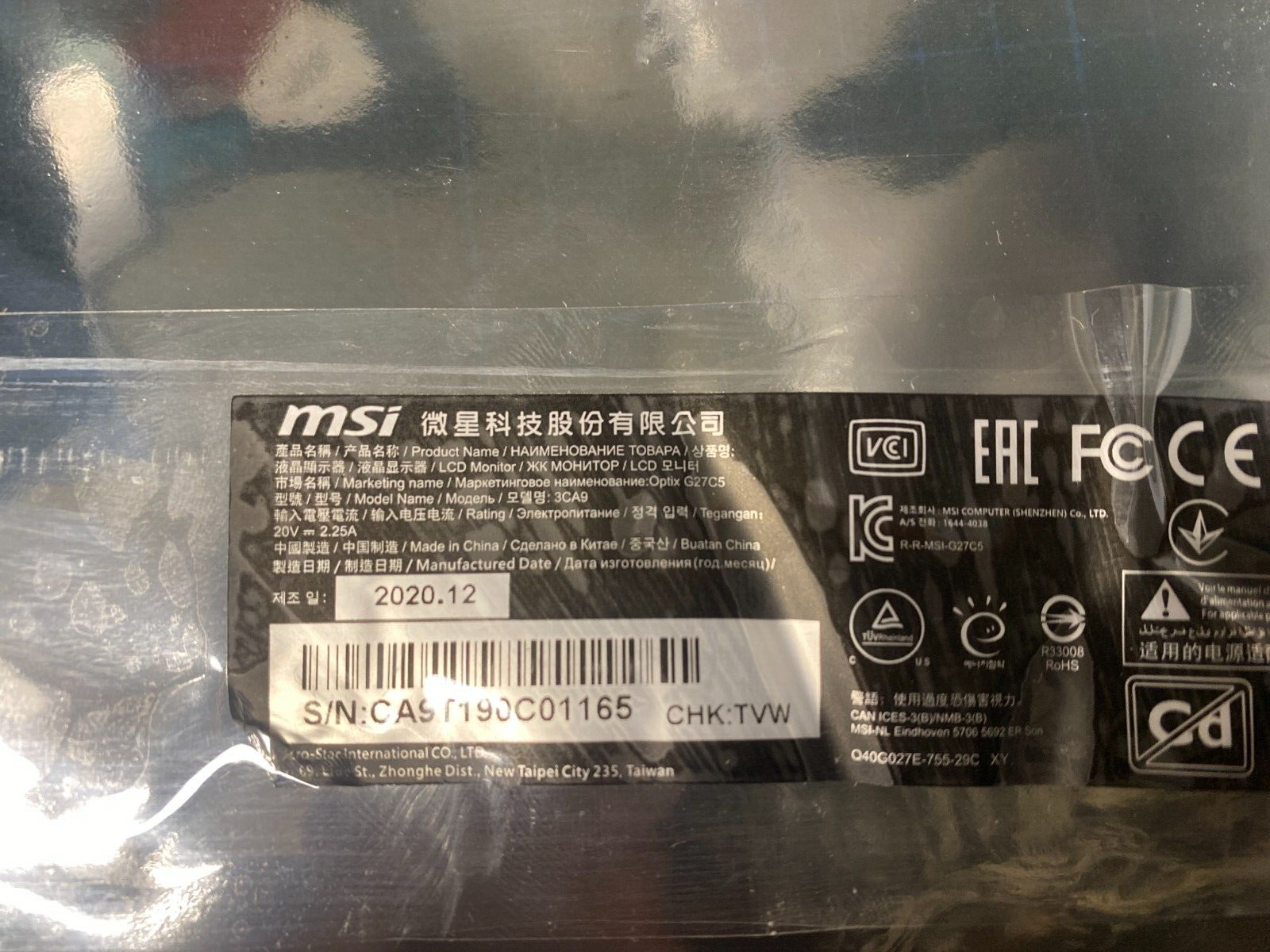 MSi Optix G27C5 3CA9 Monitor Main Board Repair - Image 2