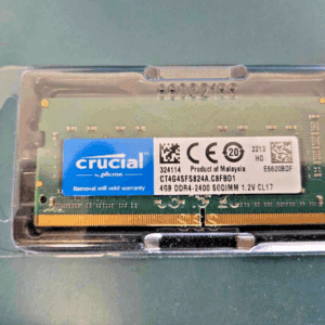 Crucial 4GB 2400 Mhz CL17 (DDR4) SODIMM Memory CT4G4SFS824A.C8FBD1
