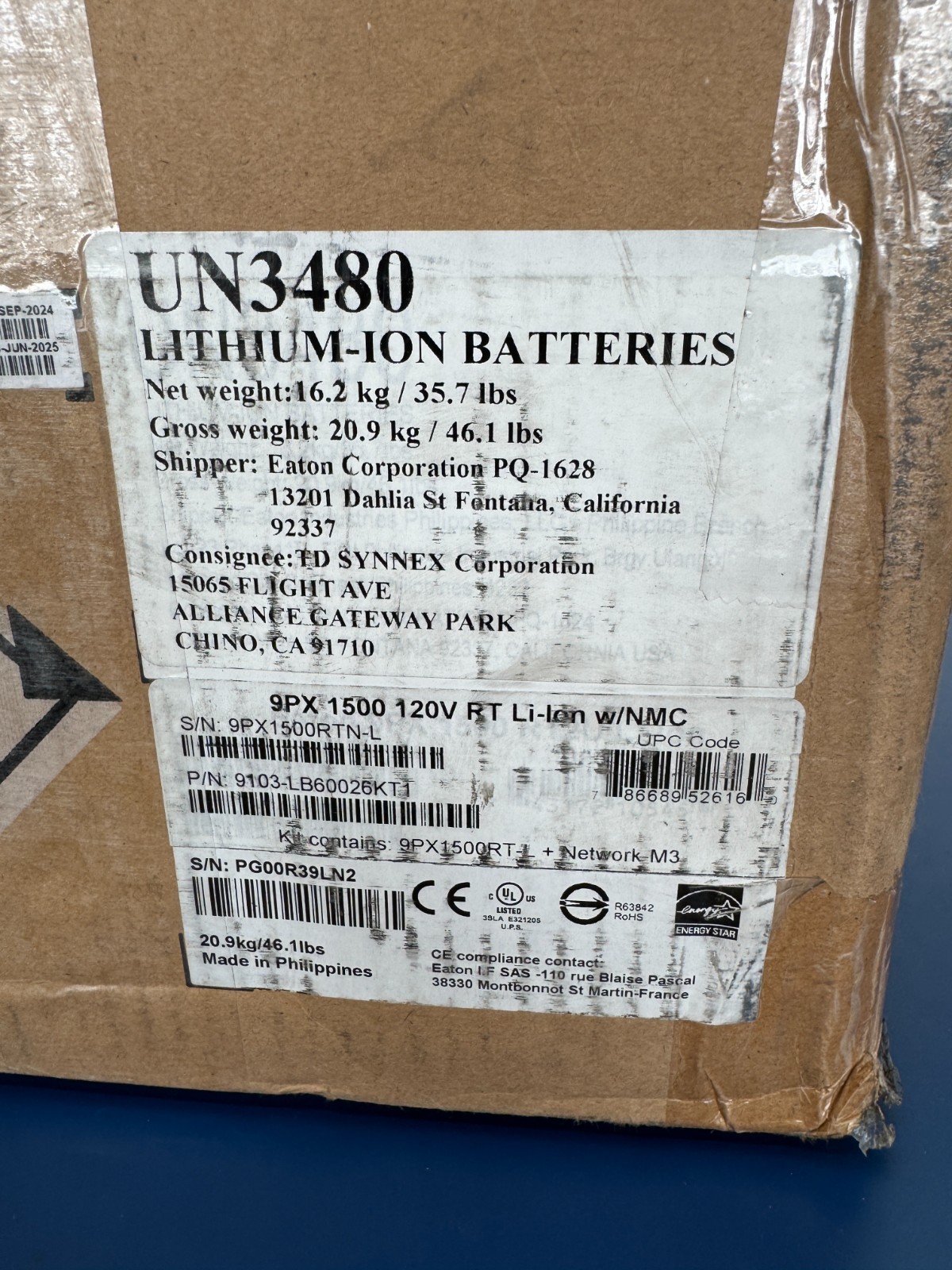 Eaton 9PX1500RTN-L Li-ion Battery UPS 2U 1500VA 1350 W 5-15P Input 8 5-15 Output - Image 4