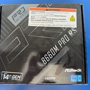 ASRock B660M PRO RS LGA 1700 Intel B660 SATA 6Gb/s DDR4 Micro ATX Motherboard