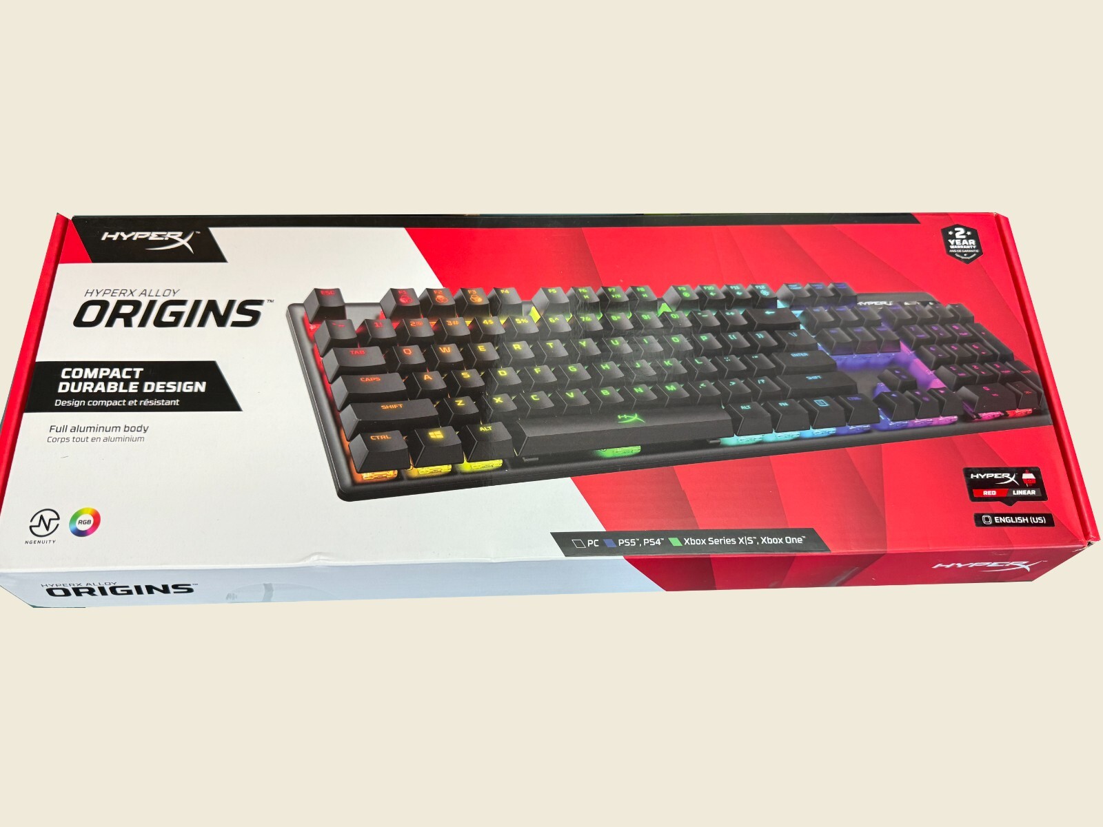 HyperX Alloy Origins - Mechanical Gaming Keyboard, Software-Controlled Light ...