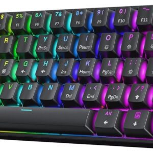 GK61 HK Gaming Keyboard Mechanical LED RGB Backlit Programmable Gateron 60%