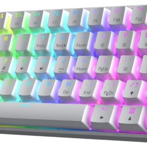 GK61 HK Gaming Keyboard Mechanical LED RGB Backlit Programmable Gateron 60%