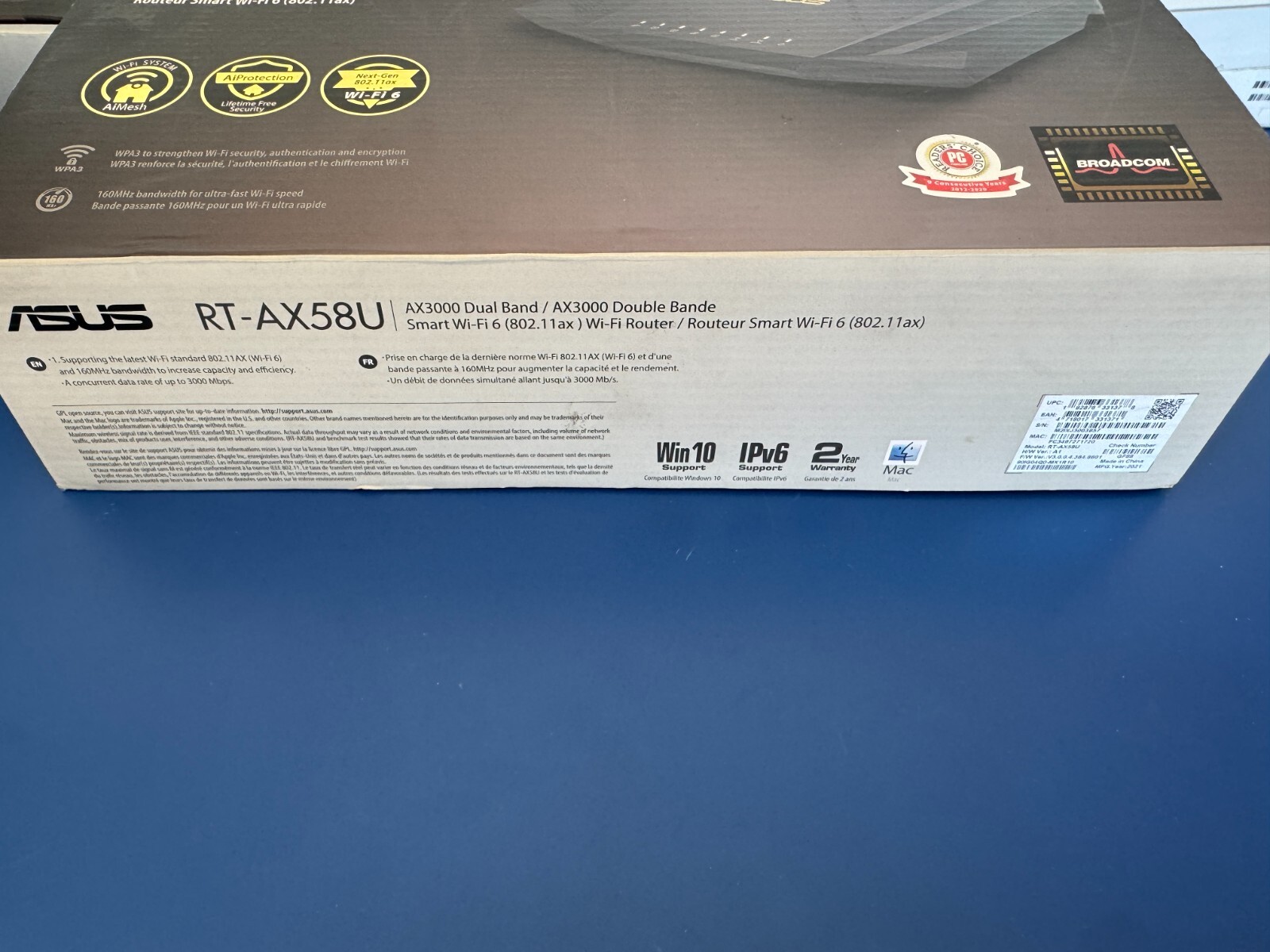 Asus AiMesh RT-AX58U Wi-Fi 6 IEEE 802.11ax Ethernet Wireless Router AX3000 - Image 7
