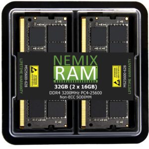 NEMIXRAM 32GB(2X16)-3200 (DDR4) SODIMM Memory MS25600-628