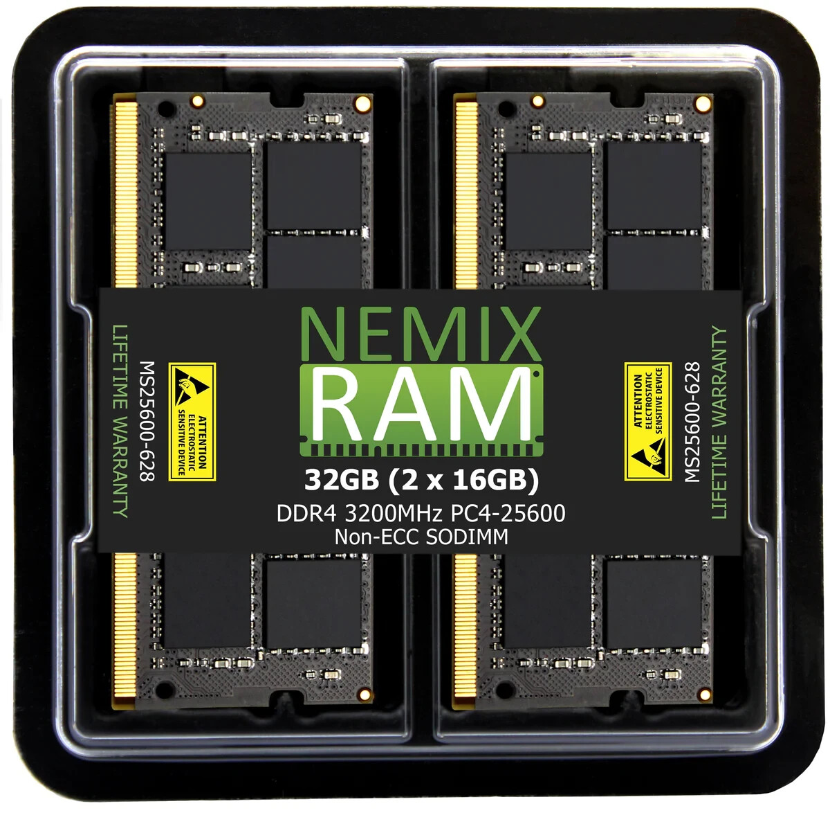 NEMIXRAM 32GB(2X16)-3200 (DDR4) SODIMM Memory MS25600-628