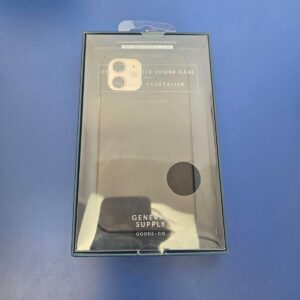 General Supply Goods + Co Vegan Leather Phone Case for Iphone  12/12 Pro Black