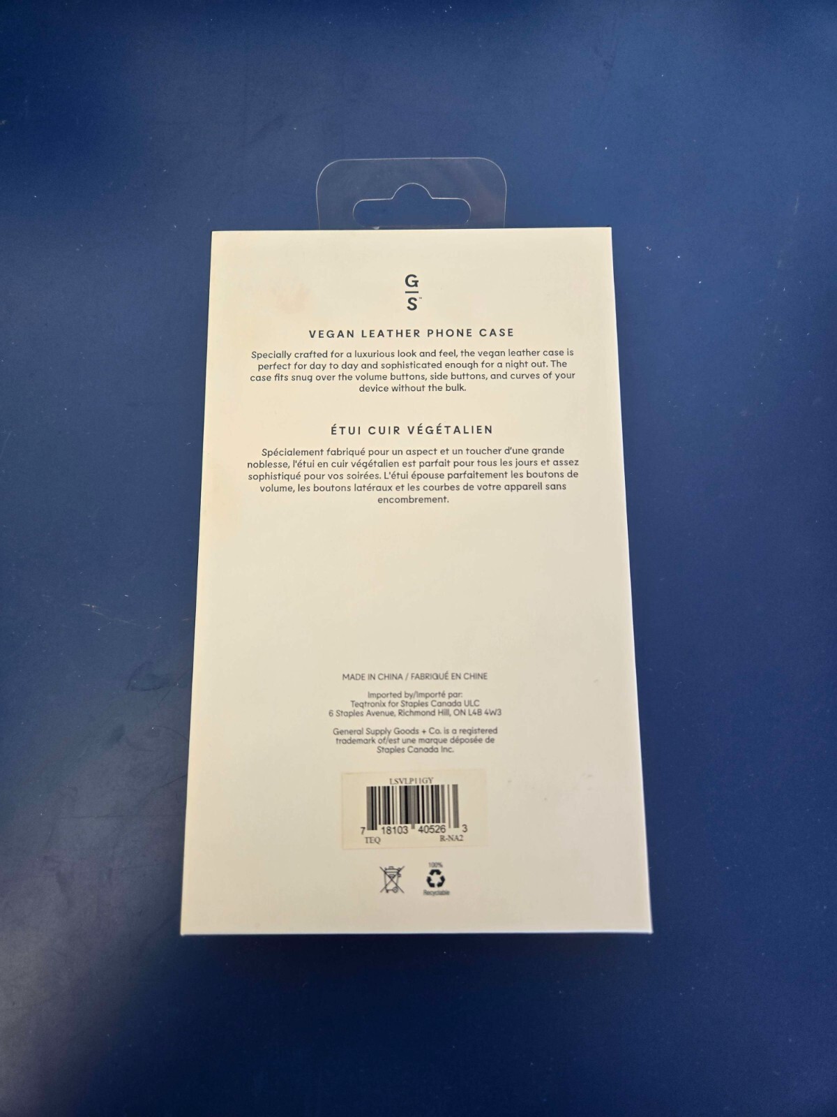 General Supply Goods + Co Vegan Leather Phone Case for Iphone XR/11 White - Image 2