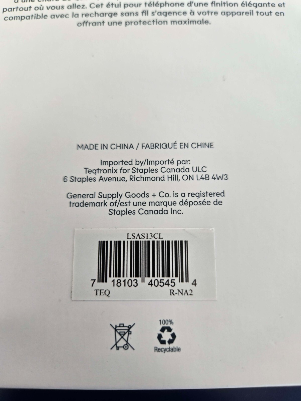 General Supply Goods + Co Anti-Shock Phone Case for Iphone 13/13 Pro Clear - Image 3