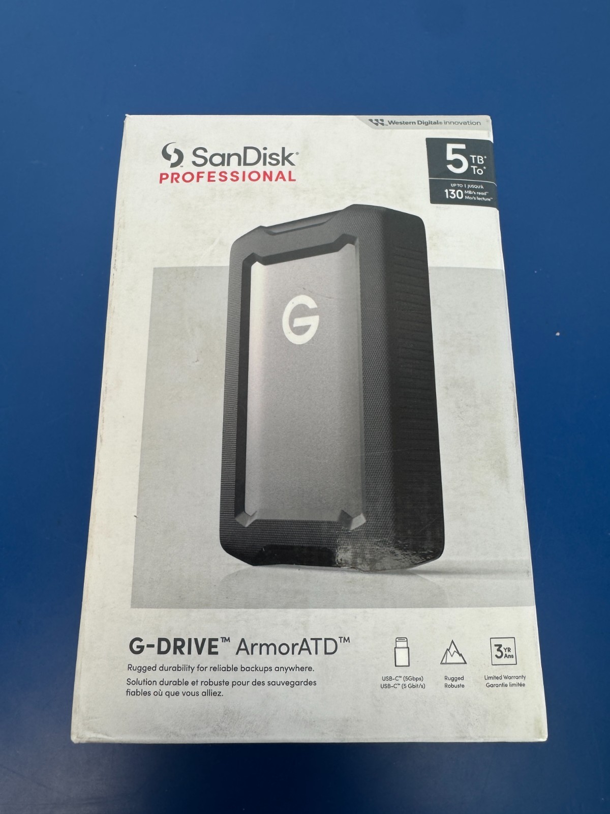 SanDisk Professional 5TB G-Drive ArmorATD Rugged Durable Portable External Drive