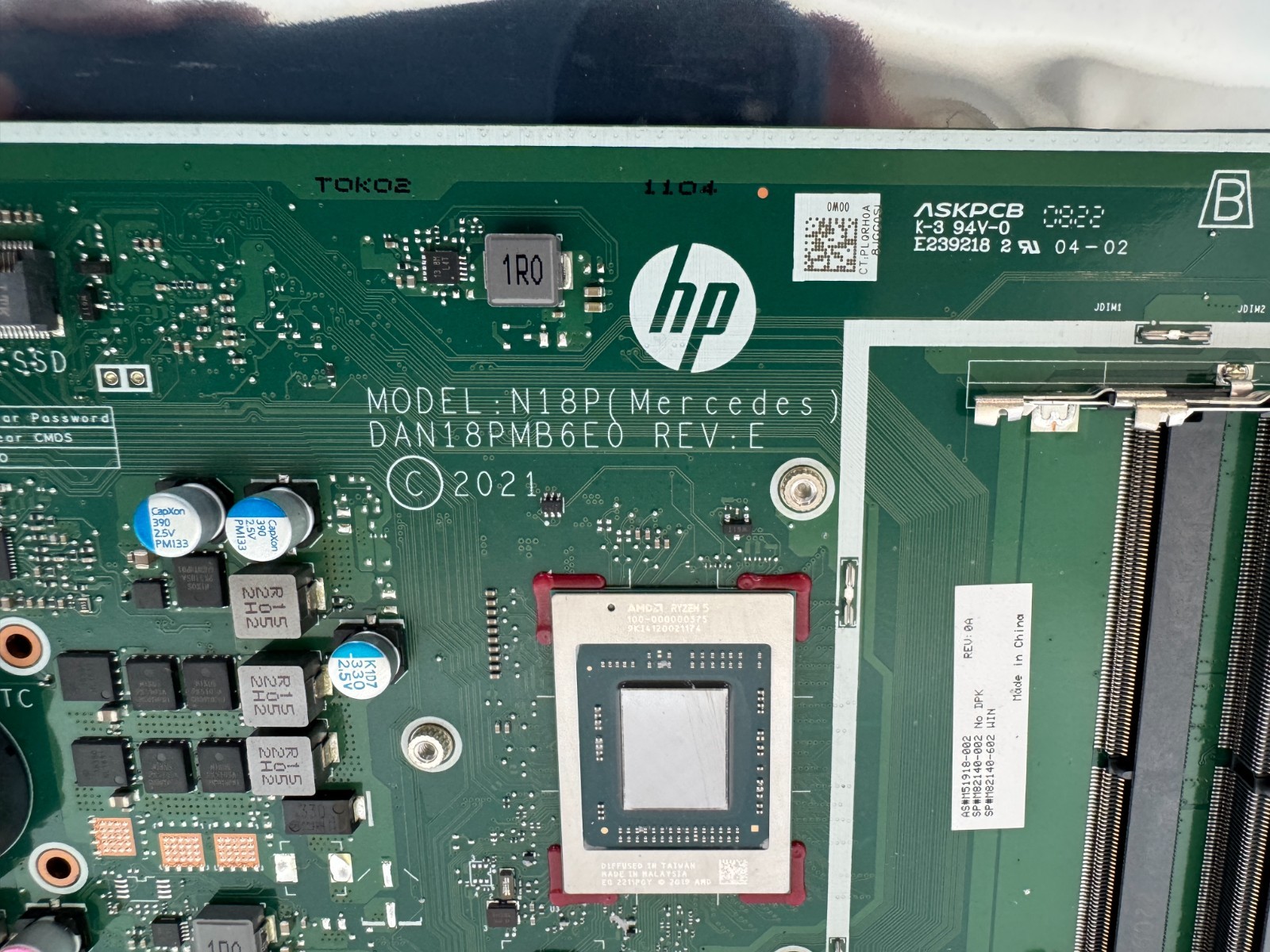 DAN18PMB6E0 For HP 24-CB 27-CB Motherboard With Ryzen 5 5500U repair kit - Image 6