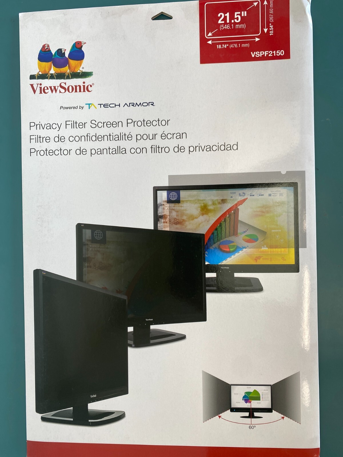 ViewSonic VSPF2150 Privacy Filter Screen Protector