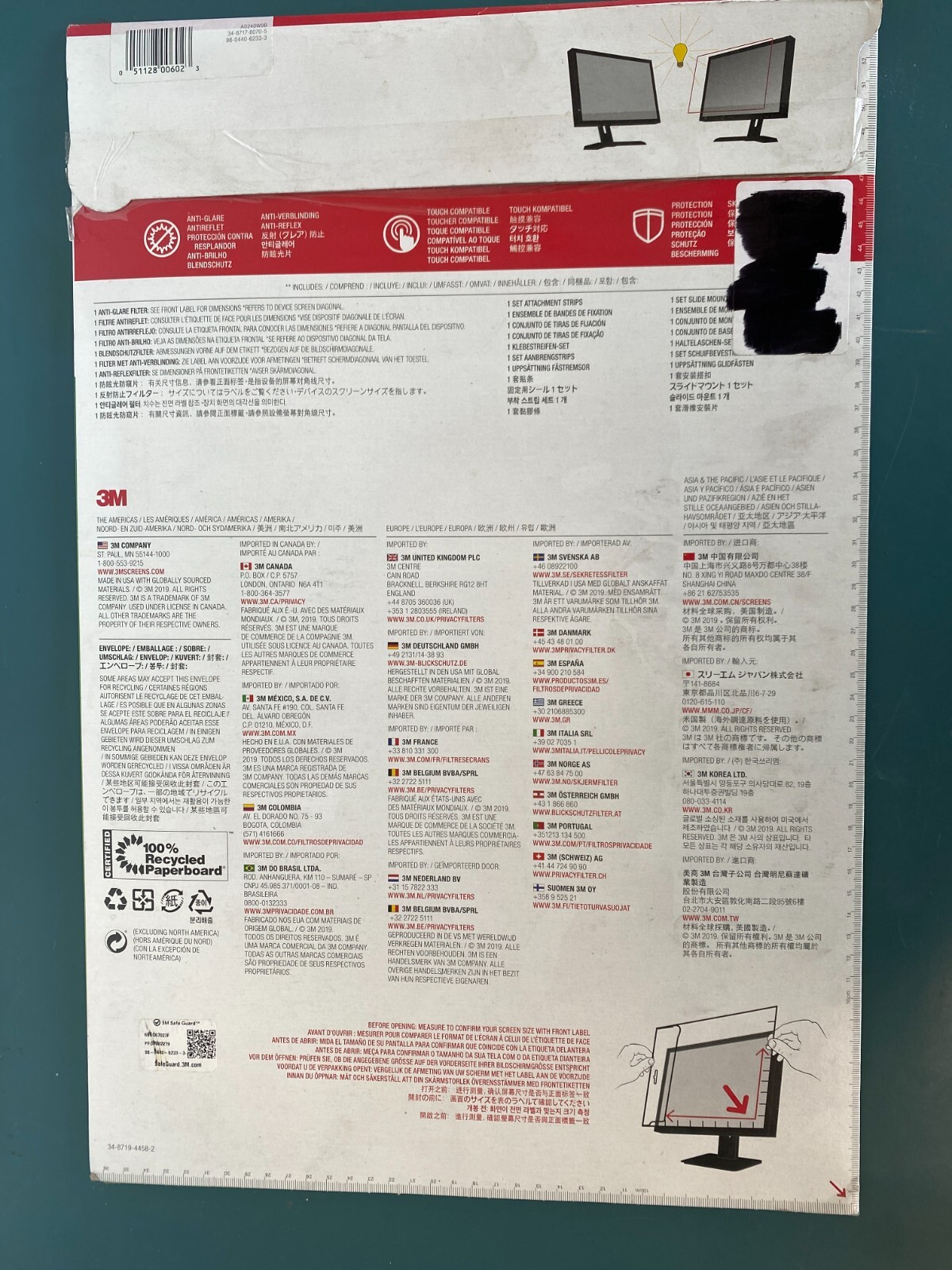 3M Anti-Glare Filter for 24in Monitor - 16:9 - AG240W9B - Image 3