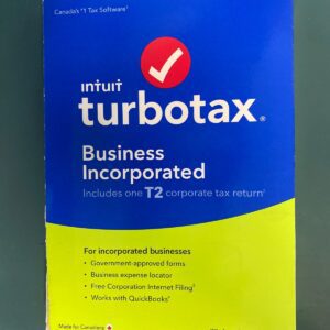 Intuit Turbotax Business Incorporated PC English CD nov 2020 to oct 2021