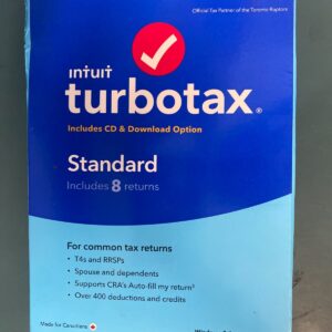 Intuit Turbotax Standard PC French English CD Québec Année Year 2021