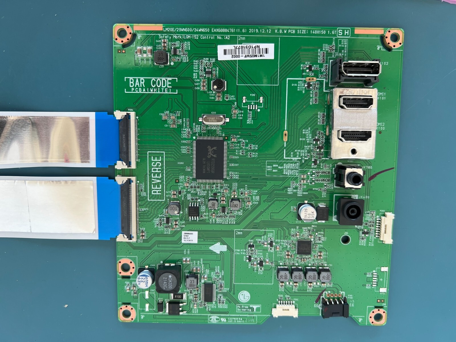 LG 29WN600-W MONITOR MAIN BOARD Motherboard EAX68884761 (1.6) - Image 4