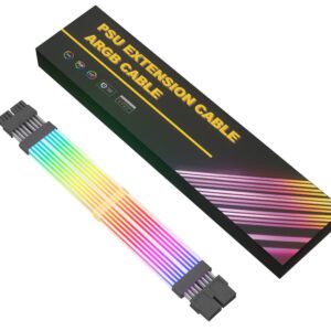 SAMA 2*8PIN Addressable RGB Power Extension Cable Double Side Lighting VGA orCPU