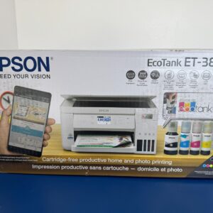 Epson EcoTank ET-3830 Color Inkjet All-In-One Printer - White