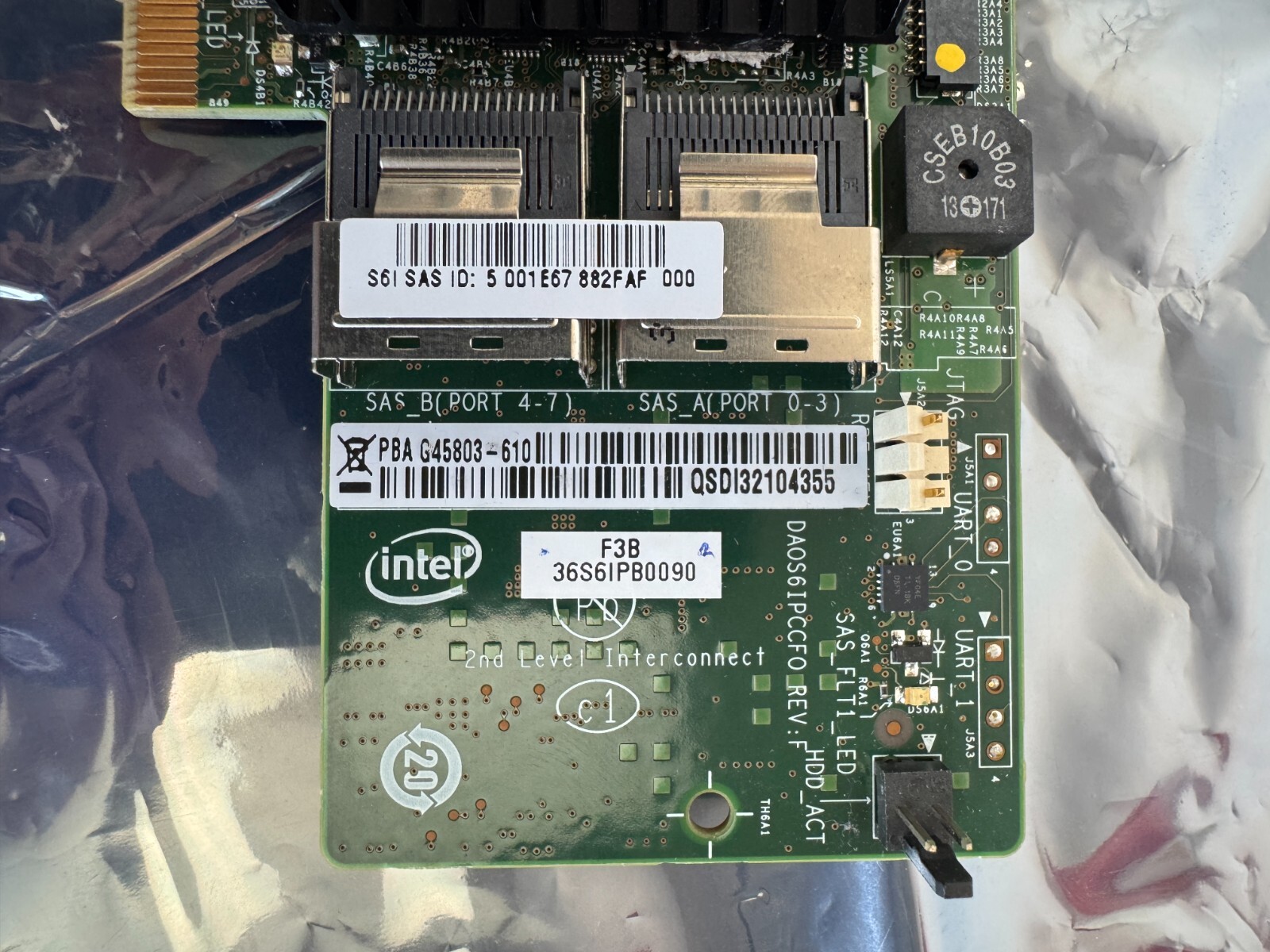 Intel PBA G45803-610 S6I SAS PCI-Express Raid Card - Image 3