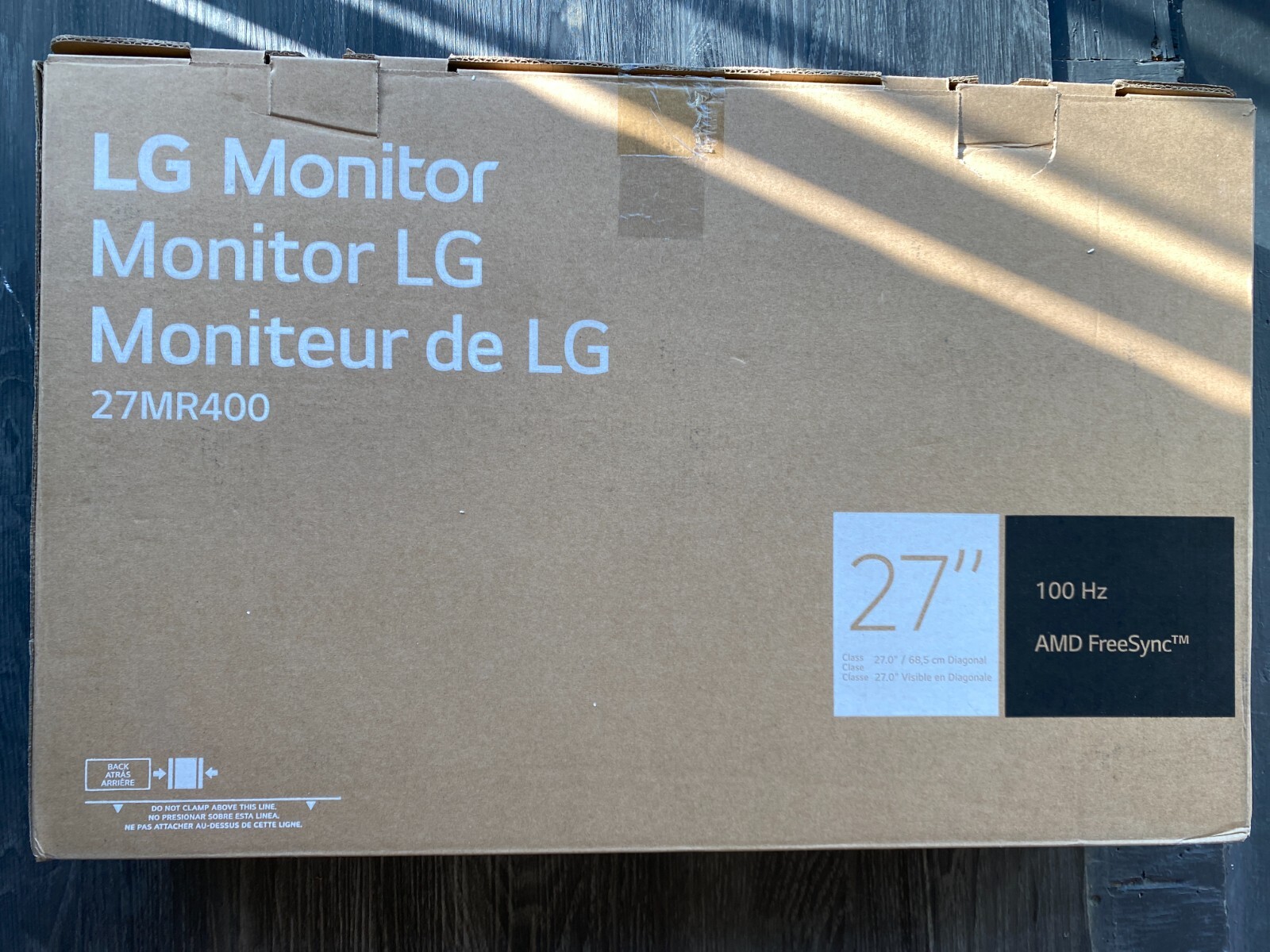 LG - 27" IPS 3-Side Borderless FHD 100Hz FreeSync Monitor 27MR400-B - Image 2