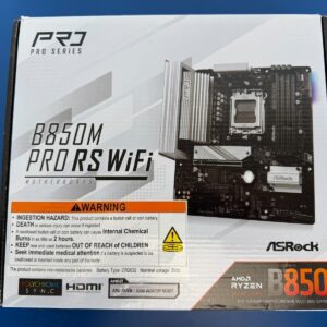 ASRock B850M PRO RS WIFI AM5 AMD B850 SATA 6Gb/s Micro ATX Motherboard