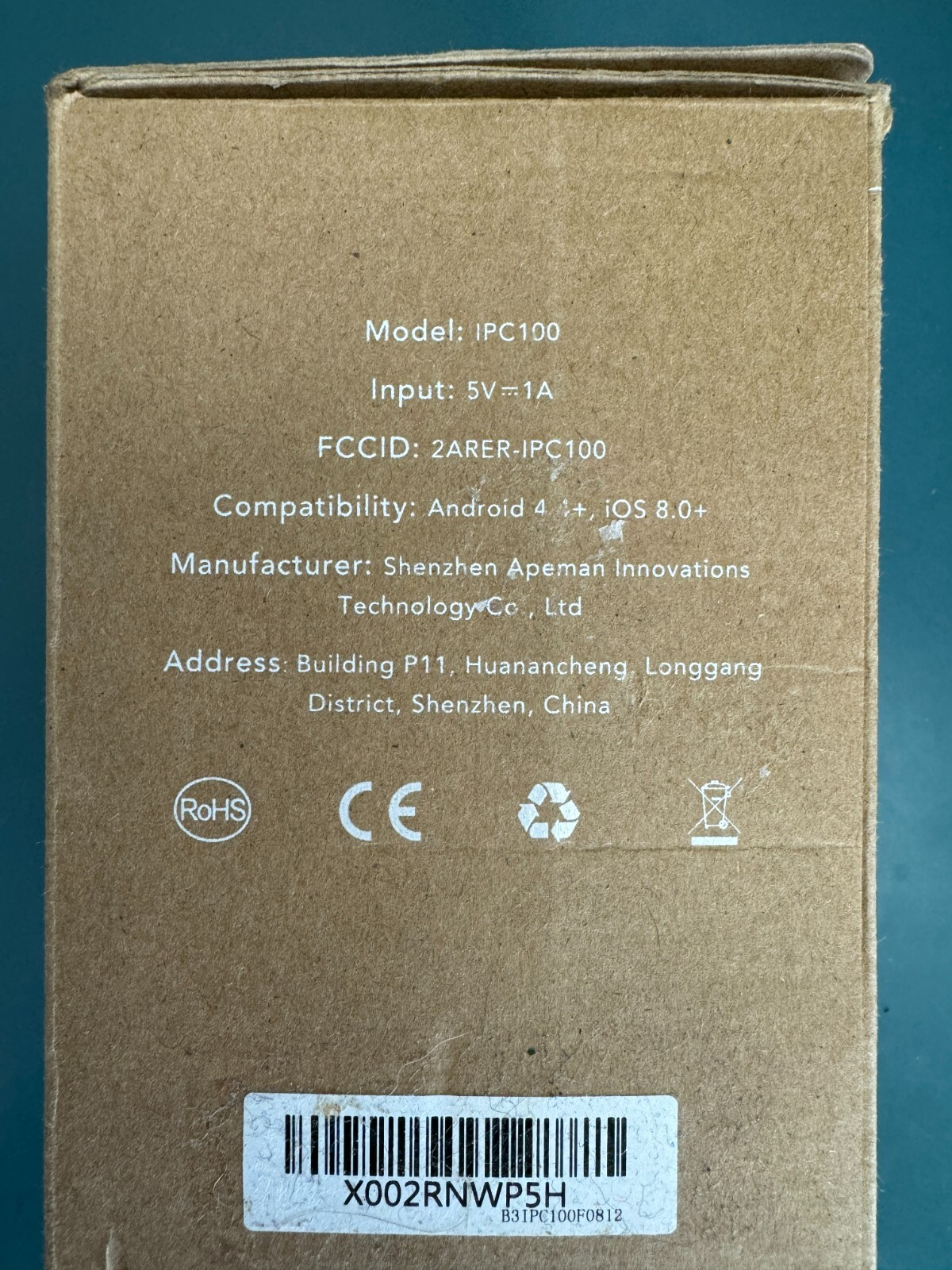 Nooie 360 Cam 2 IPC100 2K Security Camera with Motion Tracking 5V 1.0A White - Image 3