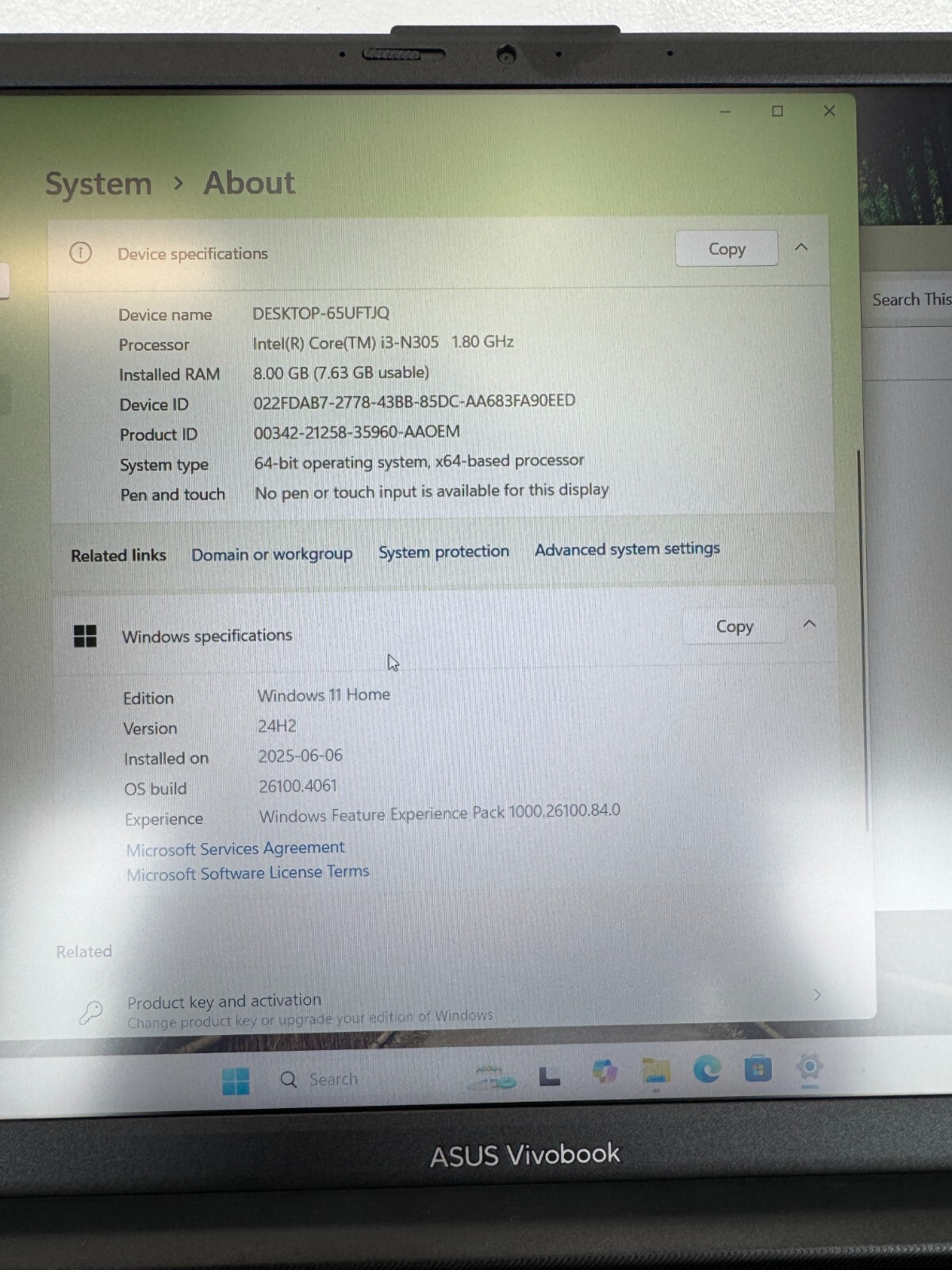ASUS Vivobook 15.6 FHD E1504GA-BS31-CB Laptop Notebook i3-n305 8GB RAM 512GB SSD - Image 10