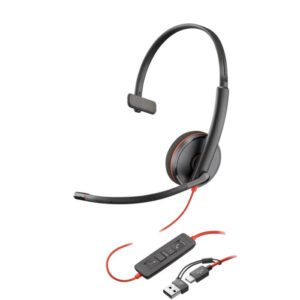 Plantronics Blackwire 3210 USB-A Over The Ear Headsets - NO BOX